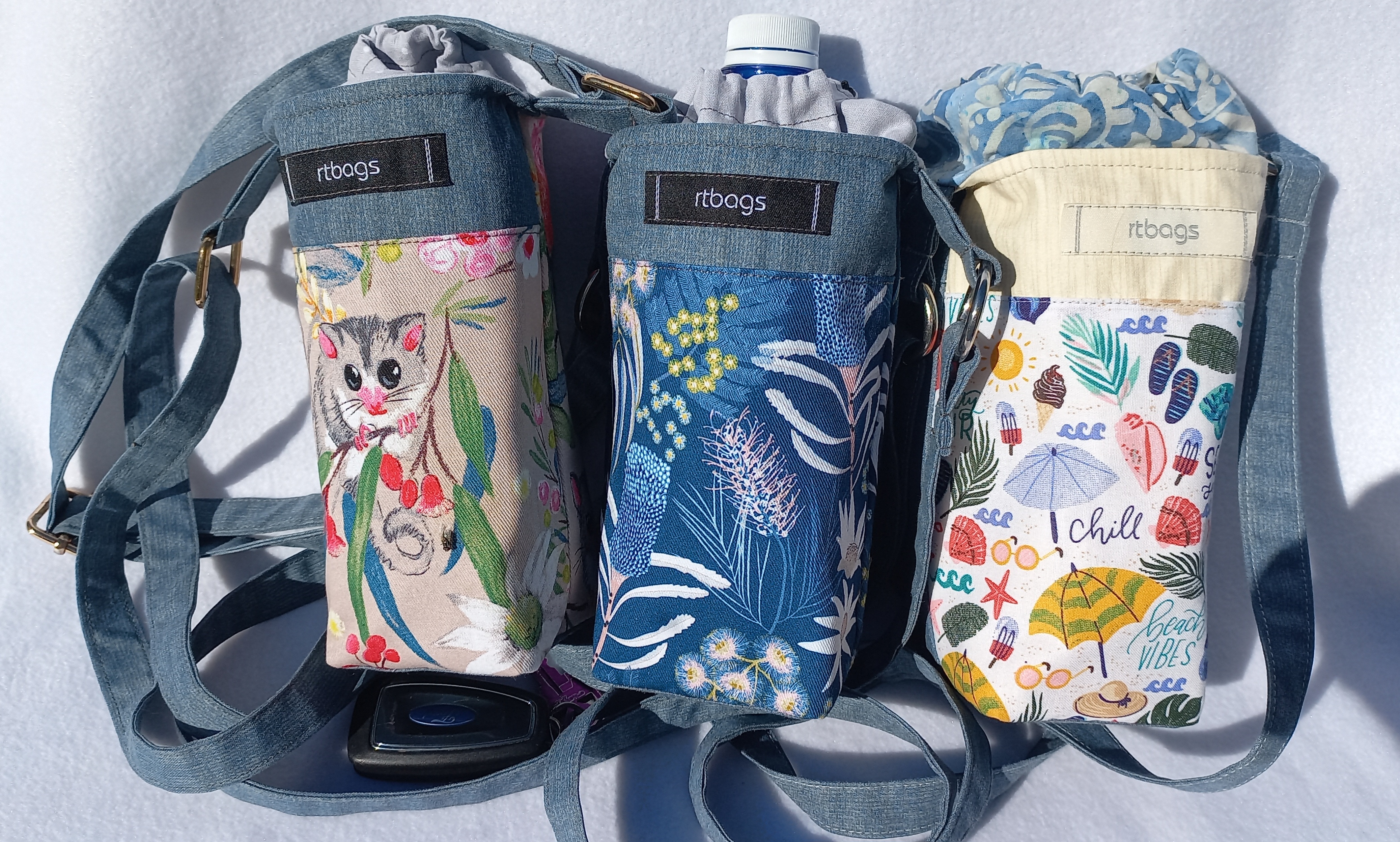 Wanda, water bottle, adjustable strap