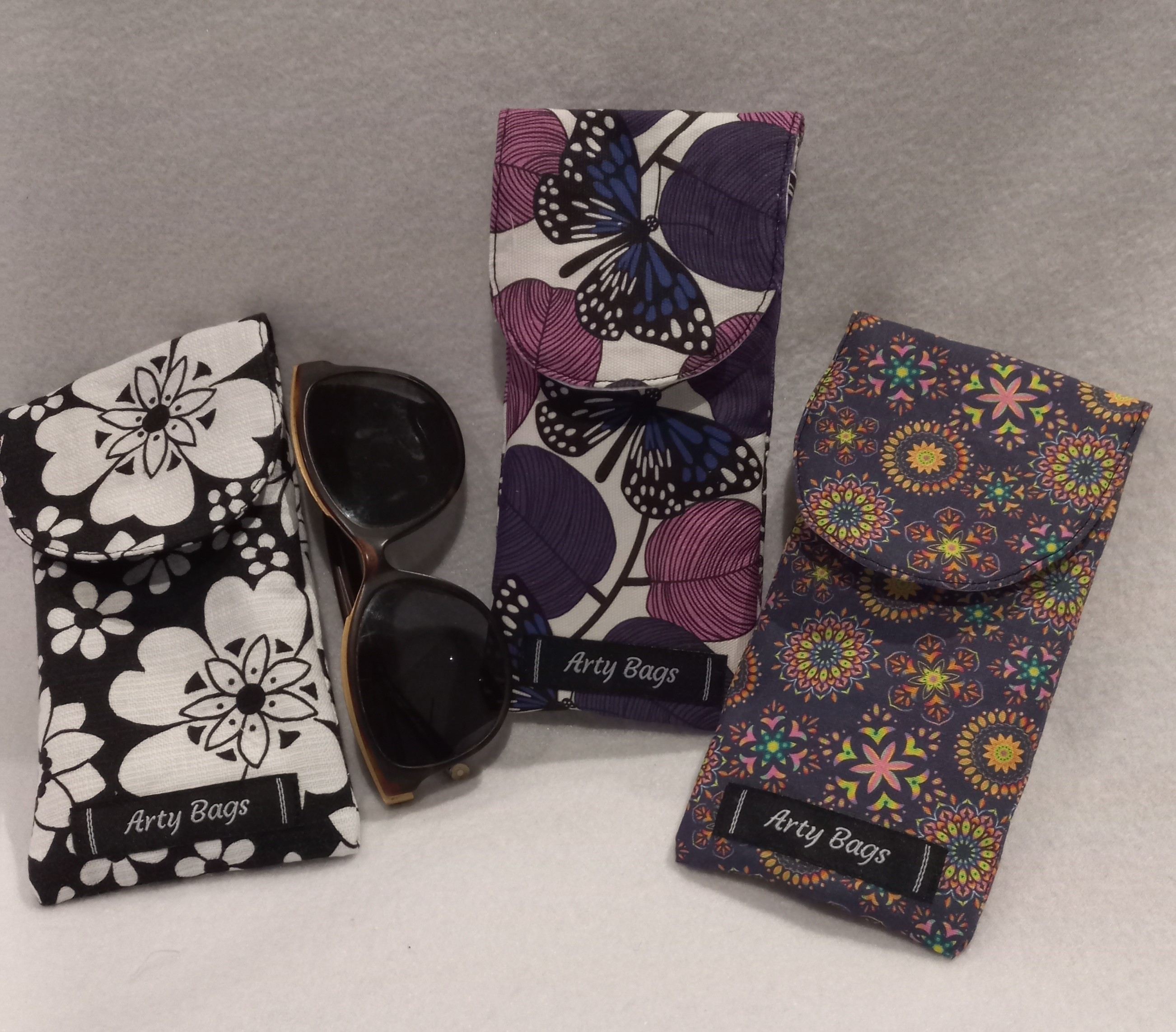 Glenys, glasses, flap